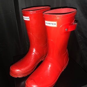 Red Hunter Boots